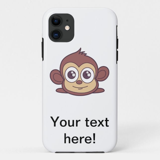 Cute monkey clipart Case-Mate iPhone case (Back)