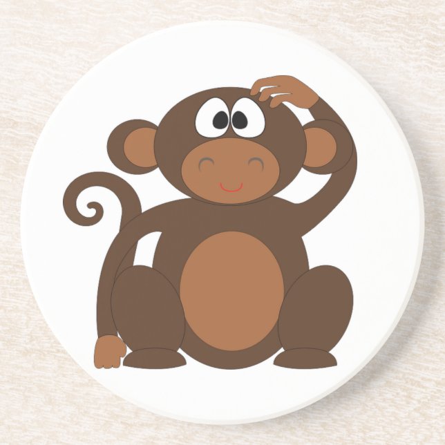 Cute Monkey Coaster (Front)