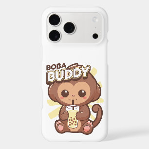 CUTE MONKEY DRINKING BOBA TEA
