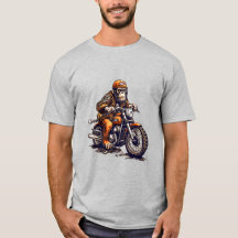 Cute Monkey Driving a Motorcycle