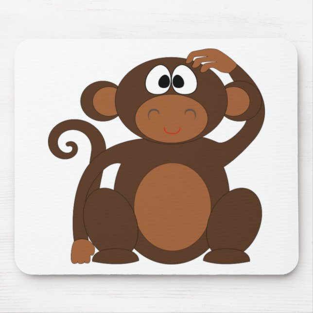 Cute Monkey Mouse Mat (Front)