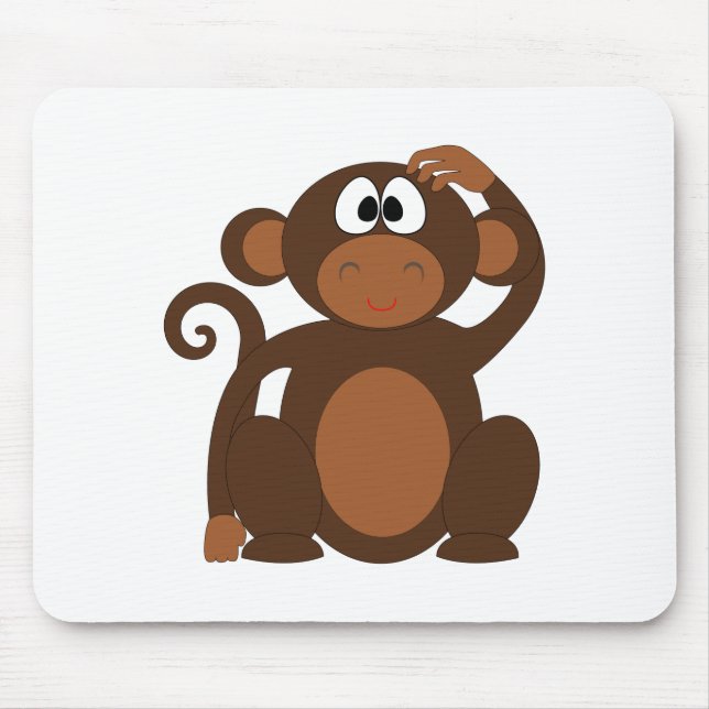 Cute Monkey Mouse Mat (Front)