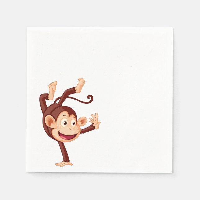 Cute Monkey Napkin (Front)