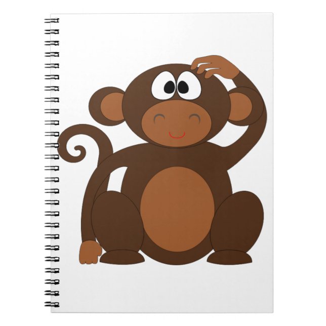 Cute Monkey Notebook (Front)