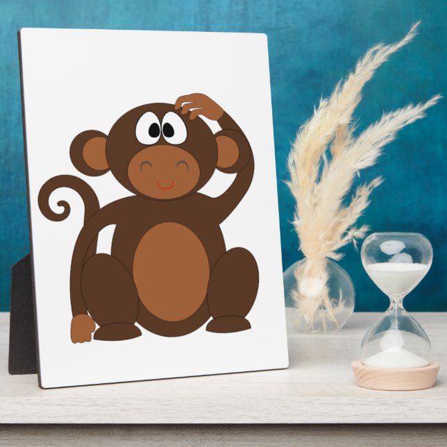 Cute Monkey Plaque (Side)