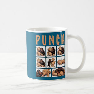 Cute monkey punch coffee mug