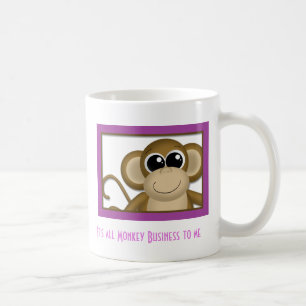 Cute Monkey Purple Mug