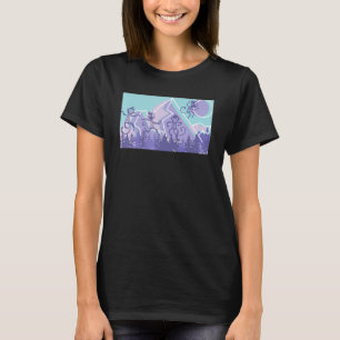 Cute Monkey Retro  Wild Forest Animal    Vintage C T-Shirt