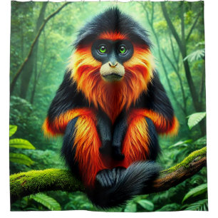 Cute Monkey Shower Curtain