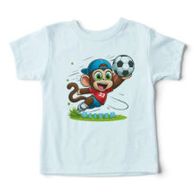 Cute Monkey Soccer Player
