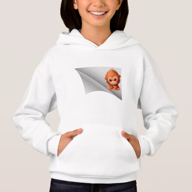 cute monkey under the patch (Front)