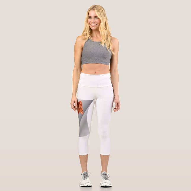 cute monkey under the patch capri leggings (Front)