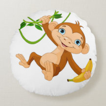 Cute Monkey with Banana