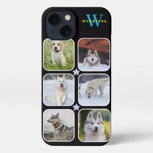 Cute Monogram Custom Dog Photo Apple X 11 12 13 14 iPhone 13 Case