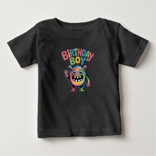 Cute Monster Birthday Boy Kids Tee