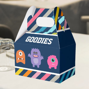 Cute Monster Birthday Party Favour Box
