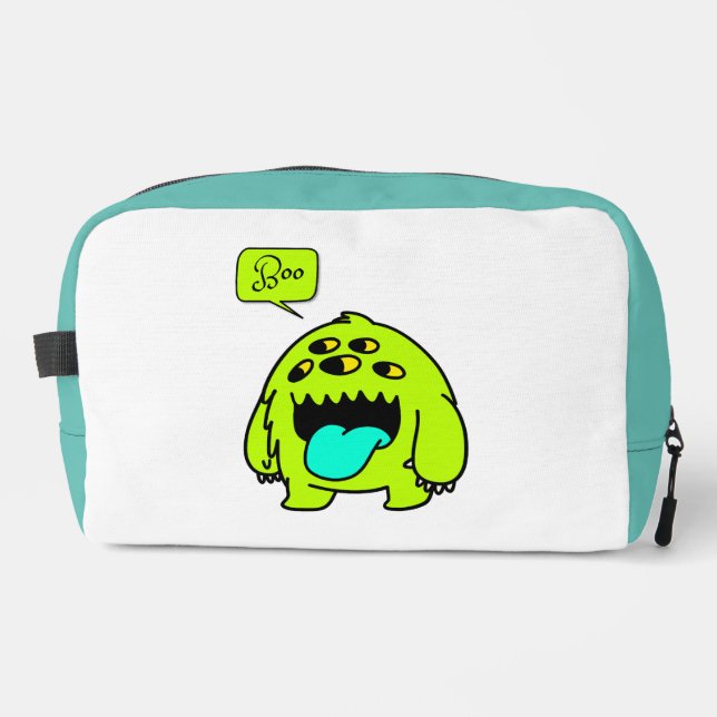 cute monster boo dopp kit (Front)