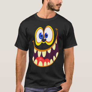 Cute Monster Face Halloween  Halloween Kids Adults T-Shirt