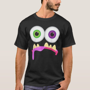 Cute Monster Face Men s Women s Goofy Costume Hall T-Shirt