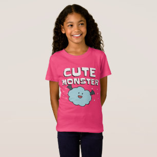Cute Monster Girls' Fine Jersey T-Shirt