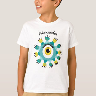 Cute Monster Kid Name T-Shirt