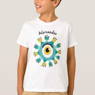 Cute Monster Kid Name T-Shirt