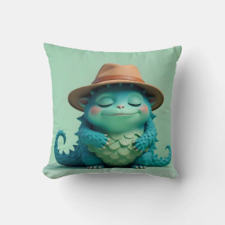 Cute Monster on a Pillow