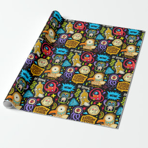 Cute Monster Pattern Wrapping Paper