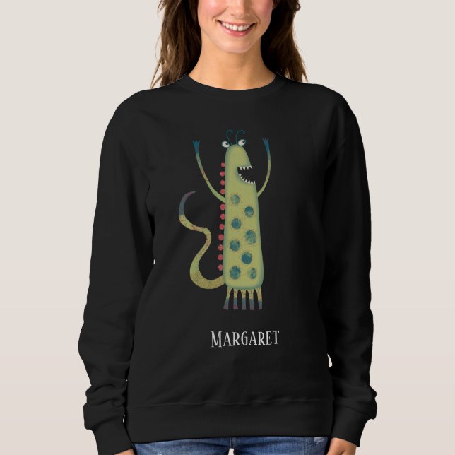 Cute Monster Personalised Sweatshirt (Front)