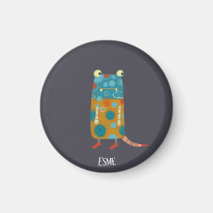 Cute Monster Personalized Magnet