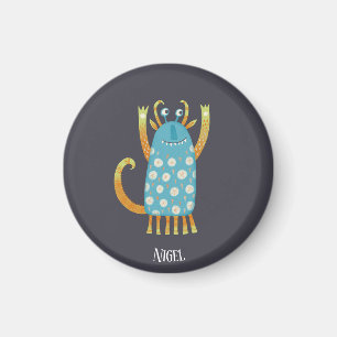 Cute Monster Personalized Magnet