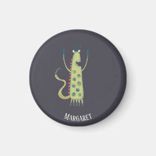Cute Monster Personalized Magnet