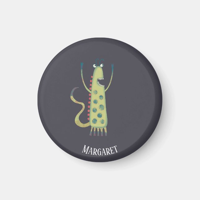 Cute Monster Personalized Magnet (Front)