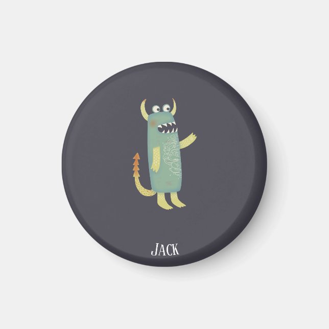 Cute Monster Personalized Magnet (Front)