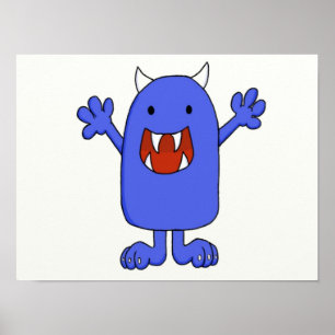 Cute Monster Poster