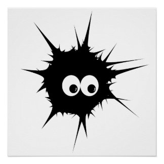 Cute monster poster