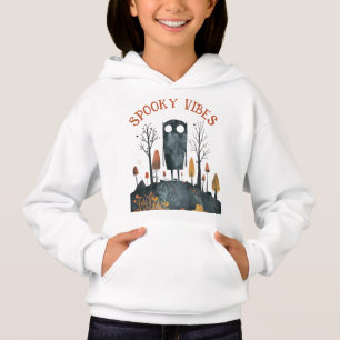 Cute Monster Spooky Vibes Fall Scenery Halloween