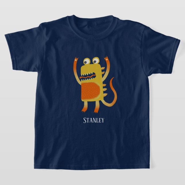 Cute Monster Stanley Custom Name T-Shirt (Laydown)