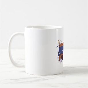Cute Monster Under the Bed Halloween Kids Art Coffee Mug
