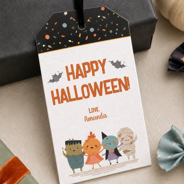 Cute Monsters Halloween Favour Gift Tags (Cute Monsters Halloween Favor Gift Tags)