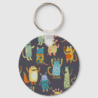 Cute Monsters Key Ring
