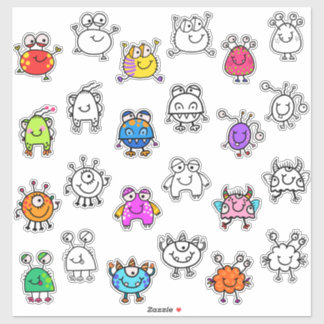 Cute Monsters & Outline Twins