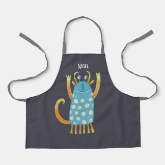 Cute Monsters Personalised Apron