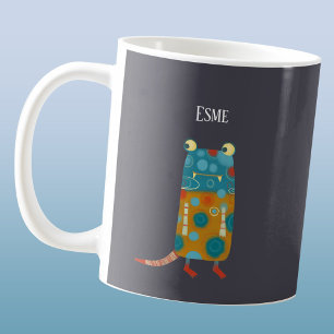 Cute Monsters Personalised Coffee Mug