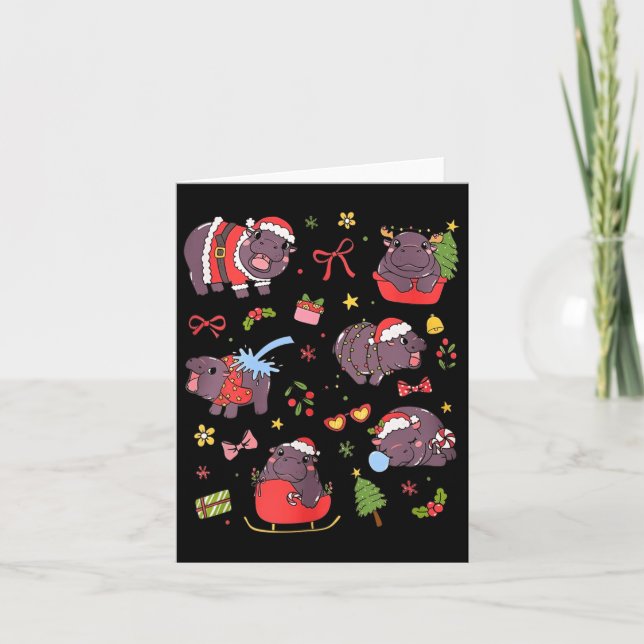 Cute Moo Deng Ba1  Card (Front)