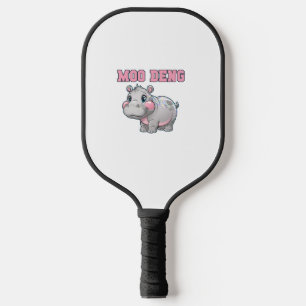 Cute MOO DENG Baby Pygmy Hippo Girls Besties Crew Pickleball Paddle