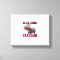 Cute MOO DENG GRANDMA Baby Hippo Granny Teacher Cu