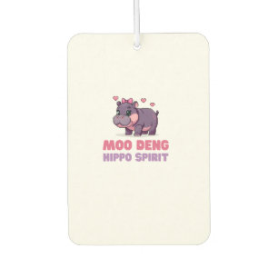Cute MOO DENG HIPPO SPIRIT Pixels Animal Adventure Car Air Freshener