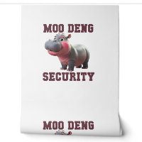 Cute MOO DENG SECURITY Dad Baby Hippo Papa Parent