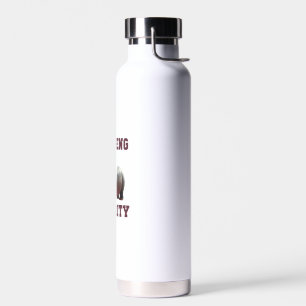 Cute MOO DENG SECURITY Dad Baby Hippo Papa Parent Water Bottle